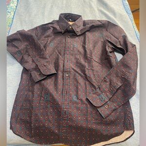 Men’s Brooks brothers paisley buttons down casual shirt size S